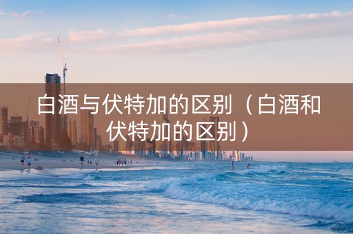 白酒与伏特加的区别（白酒和伏特加的区别）