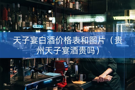 天子宴白酒价格表和图片（贵州天子宴酒贵吗）
