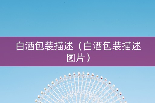 白酒包装描述（白酒包装描述图片）