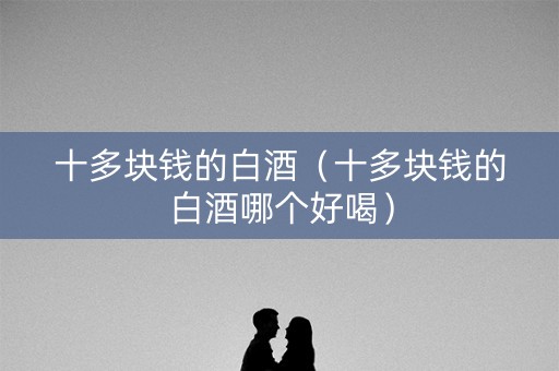 十多块钱的白酒（十多块钱的白酒哪个好喝）
