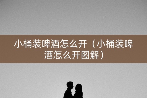 小桶装啤酒怎么开（小桶装啤酒怎么开图解）