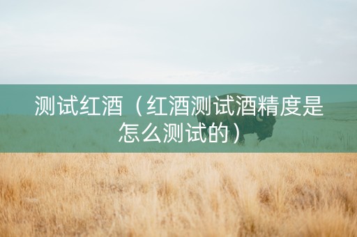 测试红酒（红酒测试酒精度是怎么测试的）
