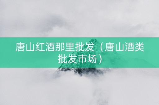 唐山红酒那里批发（唐山酒类批发市场）
