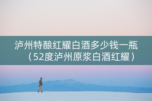 泸州特酿红耀白酒多少钱一瓶（52度泸州原浆白酒红耀）