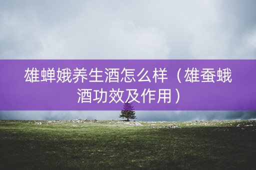 雄蝉娥养生酒怎么样（雄蚕蛾酒功效及作用）