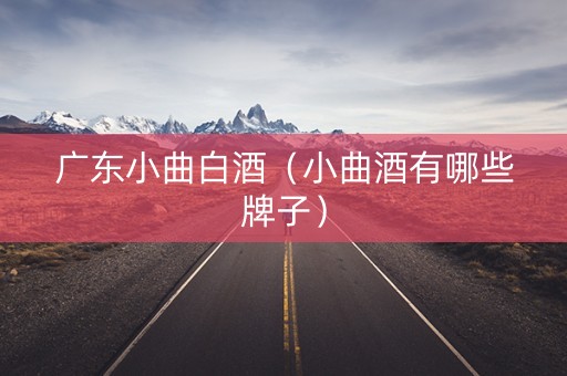 广东小曲白酒（小曲酒有哪些牌子）