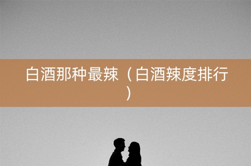 白酒那种最辣（白酒辣度排行）