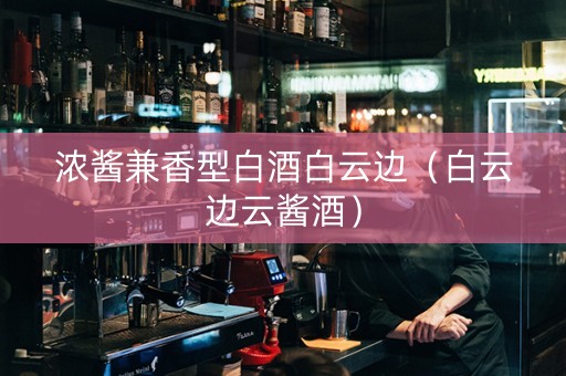 浓酱兼香型白酒白云边（白云边云酱酒）