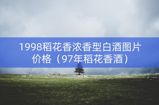 1998稻花香浓香型白酒图片价格（97年稻花香酒）