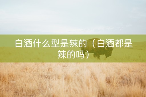 白酒什么型是辣的（白酒都是辣的吗）