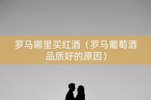 罗马哪里买红酒（罗马葡萄酒品质好的原因）