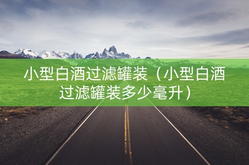 小型白酒过滤罐装（小型白酒过滤罐装多少毫升）