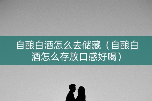 自酿白酒怎么去储藏（自酿白酒怎么存放口感好喝）