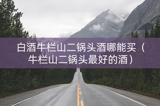 白酒牛栏山二锅头酒哪能买（牛栏山二锅头最好的酒）