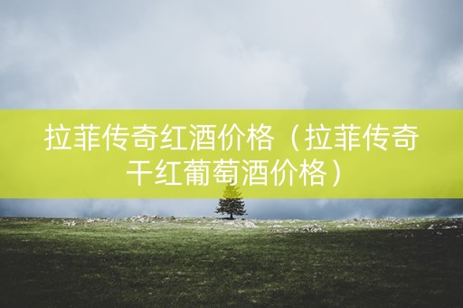 拉菲传奇红酒价格（拉菲传奇干红葡萄酒价格）