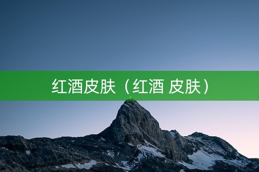 红酒皮肤（红酒 皮肤）