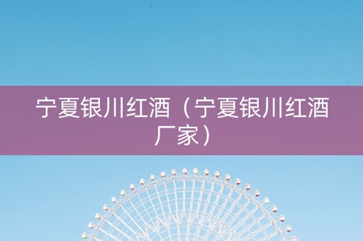 宁夏银川红酒（宁夏银川红酒厂家）