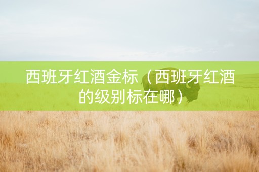 西班牙红酒金标（西班牙红酒的级别标在哪）