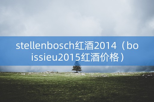 stellenbosch红酒2014（boissieu2015红酒价格）