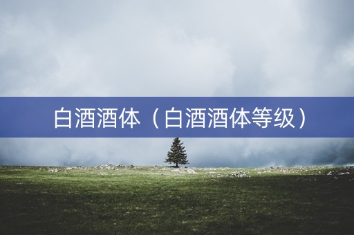 白酒酒体（白酒酒体等级）