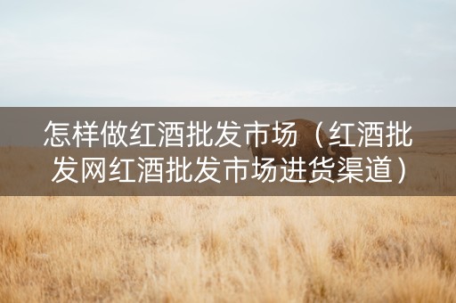 怎样做红酒批发市场(红酒批发网红酒批发市场进货渠道) 怎样做红酒批发市场(红酒批发网红酒批发市场进货渠道)