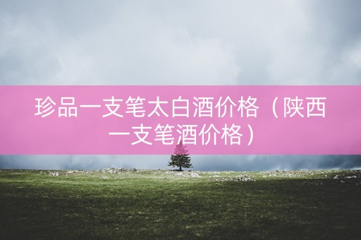 珍品一支笔太白酒价格(陕西一支笔酒价格) 珍品一支笔太白酒价格(陕西一支笔酒价格)