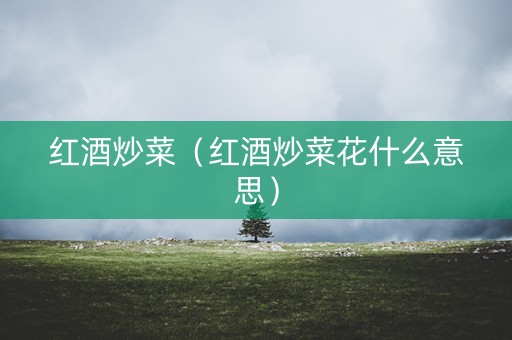 红酒炒菜(红酒炒菜花什么意思) 红酒炒菜(红酒炒菜花什么意思)