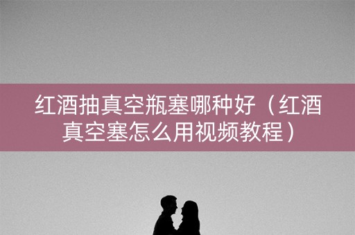 红酒抽真空瓶塞哪种好(红酒真空塞怎么用视频教程) 红酒抽真空瓶塞哪种好(红酒真空塞怎么用视频教程)
