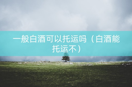 一般白酒可以托运吗(白酒能托运不) 一般白酒可以托运吗(白酒能托运不)