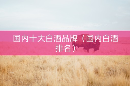 国内十大白酒品牌（国内白酒排名）