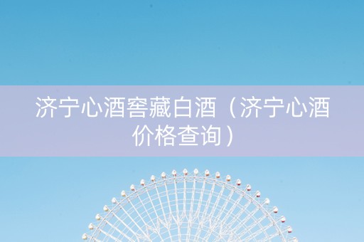 济宁心酒窖藏白酒(济宁心酒价格查询) 济宁心酒窖藏白酒(济宁心酒价格查询)