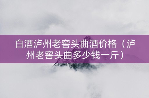 白酒泸州老窖头曲酒价格（泸州老窖头曲多少钱一斤）