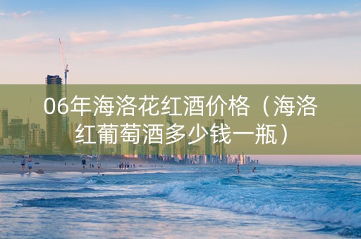 06年海洛花红酒价格（海洛红葡萄酒多少钱一瓶）