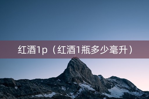红酒1p（红酒1瓶多少毫升）
