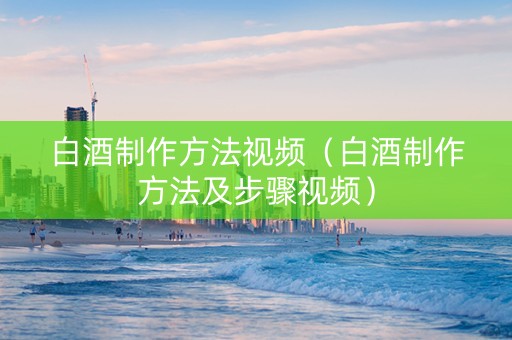 白酒制作方法视频（白酒制作方法及步骤视频）