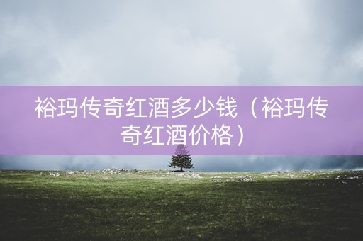 裕玛传奇红酒多少钱（裕玛传奇红酒价格）