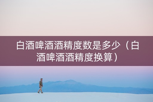 白酒啤酒酒精度数是多少（白酒啤酒酒精度换算）