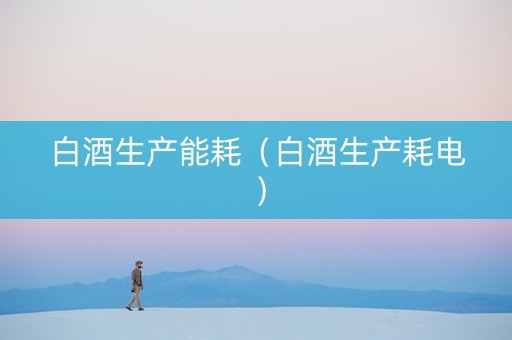 白酒生产能耗（白酒生产耗电）