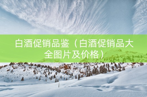 白酒促销品鉴（白酒促销品大全图片及价格）