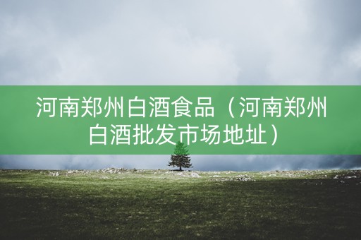 河南郑州白酒食品（河南郑州白酒批发市场地址）
