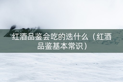 红酒品鉴会吃的选什么（红酒品鉴基本常识）