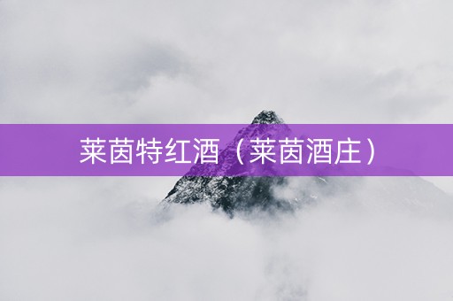 莱茵特红酒（莱茵酒庄）