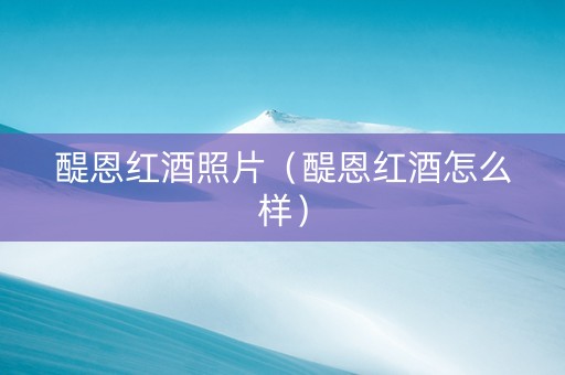 醍恩红酒照片（醍恩红酒怎么样）