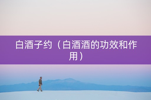 白酒子约（白酒酒的功效和作用）