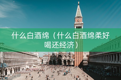 什么白酒绵（什么白酒绵柔好喝还经济）