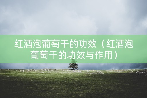 红酒泡葡萄干的功效（红酒泡葡萄干的功效与作用）