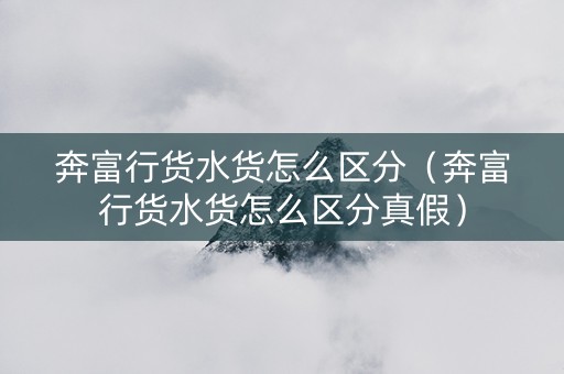 奔富行货水货怎么区分（奔富行货水货怎么区分真假）