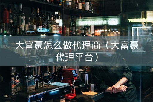 大富豪怎么做代理商（大富豪代理平台）