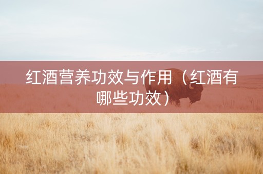 红酒营养功效与作用（红酒有哪些功效）