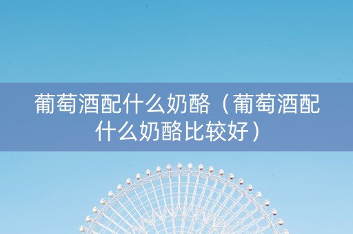 葡萄酒配什么奶酪（葡萄酒配什么奶酪比较好）